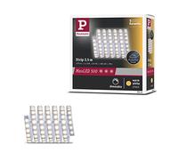 Paulmann MaxLED 70549 Ruban LED 500 blanc chaud 2,5 m 15 W 1375 lm 2700 K IP44 à intensité variable en plastique argenté