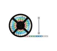 Paulmann MaxLED 71044 Bande LED 500 RGBW avec câble adaptateur 10 m de contrôle de la couleur IP20 avec 1 x 72 W à intensité variable Argenté et plastique 3000 K