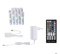 1,5M Bande LED RGBW 24V LED Strip Changement de couleur à distance Bande LED autocollante, IP44 10W 345Lm blanc chaud, L 151 cm