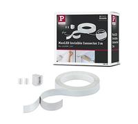 Paulmann MaxLED Connector invisible 3 m, blanc, matière plastique | MONTAGE SIMPLE - Système d’enfichage simple pour un montage sans difficulté