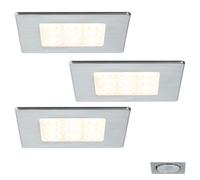 Paulmann Meuble Lampes Encastrées Ensemble LED Carré Pir Capteur Détecteur 3x3,