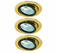 Paulmann Meuble Lampes Encastrées Set Pivotant 3x20W 70VA 230/12V G4 69mm Or /