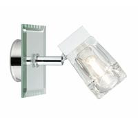 Paulmann MurPlafond Trabani IP44 20W G9 Chrome/Transparent 230V Métal/Vitre