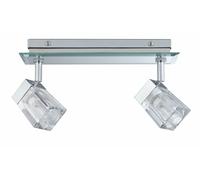 Paulmann MurPlafond Trabani IP44 2x20W G9 Chrom/Transparent 230V Métal/Verre