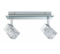 Paulmann MurPlafond Trabani IP44 2x20W G9 Chrom/Transparent 230V Métal/Verre