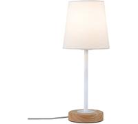 Paulmann Neordc Stellan 79636 Lampe de table LED E27 20 W blanc, bois