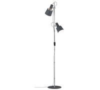 Paulmann Neordic Haldar 79690 Lampe sur pied LED E14 40 W gris foncé, chrome