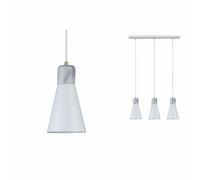 Paulmann Neordic Ivar Suspension Max 3x20W E27 Blanc Mat 230V Métal/Marmore