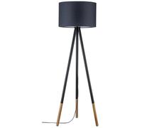 Paulmann 79633 Neordic Rurik Lampadaire, max. 1x20W, E27, Gris/Bois, 230V, Tissu/Métal/Bois