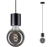 Paulmann Nordin 79751 Luminaire à suspendre LED E27 noir, marbre, cuivre mat