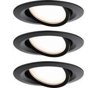 Paulmann 93082 Set Nova Plus Luminaire à LED encastrable LED 6 W noir