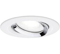 Paulmann Nova Plus Spot encastrable pour salle de bains LED GU10 6 W IP65 blanc mat, chrome