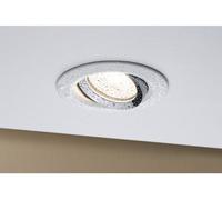 Paulmann Nova Spot encastrable pour salle de bains Ampoule halogène GU10 35 W IP65 blanc mat, chrome