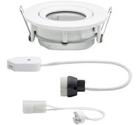 Paulmann Spot encastrable Nova pour salle de bains – ampoule halogène GU10/GU5.3 35 W IP65 blanc mat