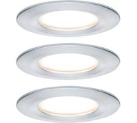 Paulmann Nova Spot encastrable pour salle de bains jeu de 3 LED LED 18 W IP44 Aluminium (tourné)