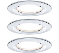 Paulmann Nova Spot encastrable pour salle de bains jeu de 3 LED LED 18 W IP44 chrome (brillant)