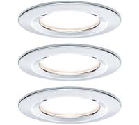 Paulmann Nova Spot encastrable pour salle de bains jeu de 3 LED LED 18 W IP44 chrome (brillant)