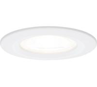 Paulmann Nova Spot encastrable pour salle de bains LED GU10 6.5 W IP44 blanc mat