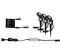 Paulmann P+S Spot Set Sting 2200K 94729 Système déclairage Plug&Shine; kit de démarrage pour projecteur de jardin à LED LED 18.9 W or anthracite