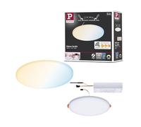 Paulmann Panneau encastré LED VariFit Veluna Zigbee 3.0 IP44 rond 185mm 15W 1000 lm blanc variable