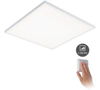 Paulmann Panneau LED Velora, dimmable, blanc, Salon / Salle à manger, Métal, Moderne, Plafonnier LED