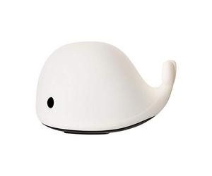 Paulmann Pauleen 48032 Night Whale Veilleuse Baleine Batterie Lampe LED pour Chambre d'enfant avec Changement Couleur, Silicone sans BPA, Blanc