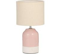 Pauleen 48323 Lampe à poser Sandy Glow E14 max. 20W Crème, Rose tissu, céramique