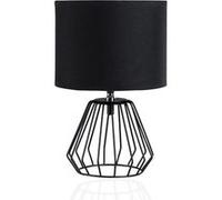 Pauleen Lampe à poser Shiny Diamond 48016 – E27 max. 20W 230V Noir métal/tissu sans ampoule