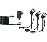 Paulmann - Plug & Shine 3 LED Lampe de Jardin Pike IP65 Anthracite