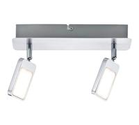 Paulmann Plafonnier LED Projecteur Spot Mic Chrome 2 X 4,5W Blanc Chaud