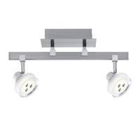 Paulmann Plafonnier LED Spot Lampe Gloria Nickel Brossé 2x 5W Blanc Chaud