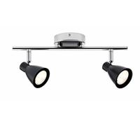 Paulmann Plafonnier Spotlight 2Simple LED 2 X 3,5W GU10 230V Noir Argent