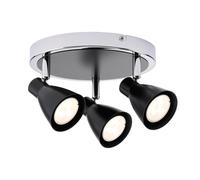 Paulmann Plafonnier Spotlight 2Simple LED 3x3,5W GU10 230V Noir Chrome