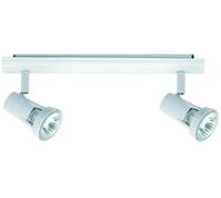 Paulmann Plafonnier Spots Teja Blanc 2 X 50W GU10 230V Halogène Blanc Chaud