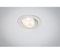 Paulmann Premium Encastrés Neigeux Pivotant LED 1x3, 6W 350mA 95mm Blanc Mat