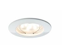 Paulmann Premium Lampes Encastrées Set Coin Transparent Rond Rigide LED 3x6, 8W