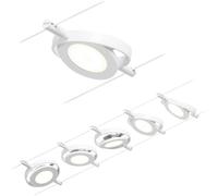 Paulmann RoundMac 94416 Système complet déclairage sur câble LED intégrée LED blanc, chrome