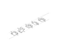Paulmann RoundMac DC 94420 Kit de câbles LED avec câble métallique extensible Chromé mat 5 x 4,5 W 3000 K