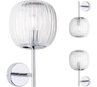 Paulmann 71140 Applique Selection Bathroom Ruya IP44 E14 230 V max. 20W Verre, Chrome éclairage de salle de bain - luminaire sans ampoule