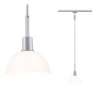 Paulmann Sarrasani Luminaire à suspendre URail E14 chrome (mat), opale