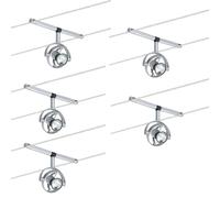 Paulmann Seil- Et Système de Rails 2Easy Spot Mac ² Rond 5x20W GU4 Chrome Mat