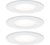 Paulmann Spot encastrable pour salle de bains jeu de 3 19.5 W blanc mat