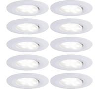 Paulmann Spot LED encastrable pour salle de bains jeu de 10 60 W blanc mat