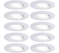 Paulmann Spot LED encastrable pour salle de bains jeu de 10 60 W blanc mat