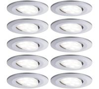Paulmann Spot LED encastrable pour salle de bains jeu de 10 65 W chrome (mat)