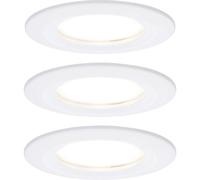 Paulmann Spot LED encastrable pour salle de bains jeu de 3 18 W blanc mat