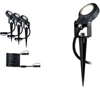 Paulmann Spot Sting Ergänzungsset IP67 93689 Système déclairage Plug&Shine; LED 18 W blanc chaud anthracite