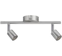 Plafonnier Spot Carolina - 2x10w - Gu10 Non Fourni - Nickel Mat Paulmann