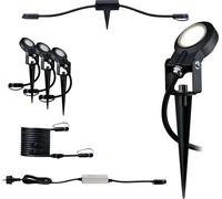 Paulmann Sting Système d'éclairage Plug&Shine ZigBee kit de démarrage pour projecteur de jardin à LED jeu de 3 LED 18 W blanc