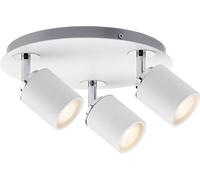 Spots Tube LED - salle de bain - GU10 - 10W - plafonnier - par 3 PAULMANN